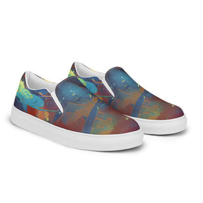 Women's Slip-On Canvas Shoes - Journey Through Infinity