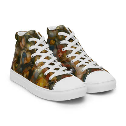 Men's High Top Canvas Shoes - Cryptic Canvas