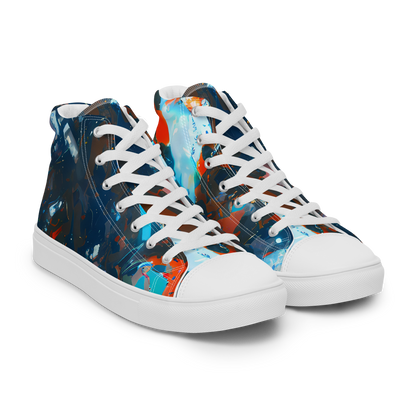 Men's High Top Canvas Shoes - Ghenie's Whirl