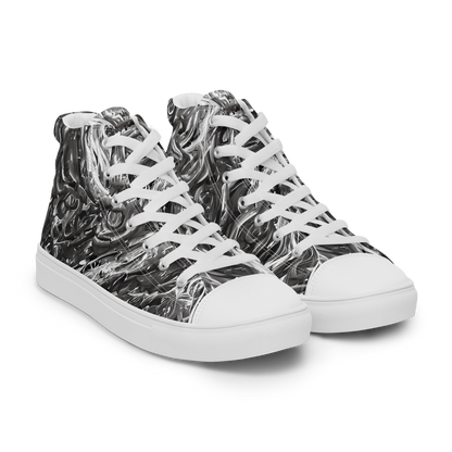 Men's High Top Canvas Shoes - Nebulous Night