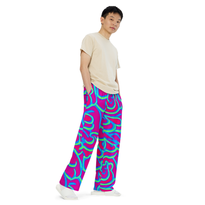Wide-Leg Pants - Aquatic Ember