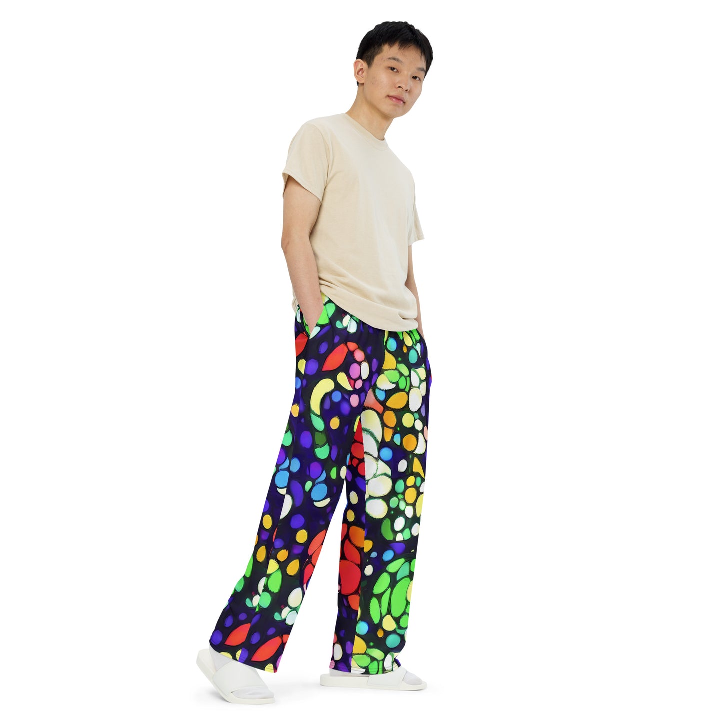 Wide-Leg Pants - Bubble Fantasia