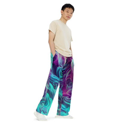 Wide-Leg Pants - Galactic Bloom