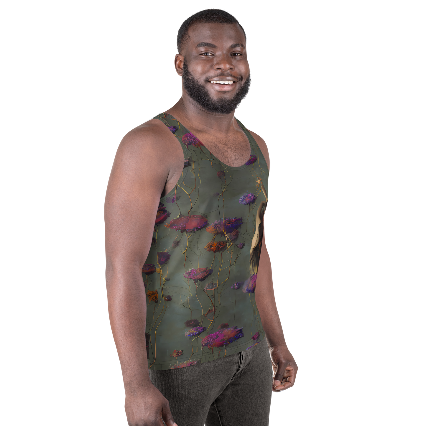 Men's Tank Top - Ethereal Bloom