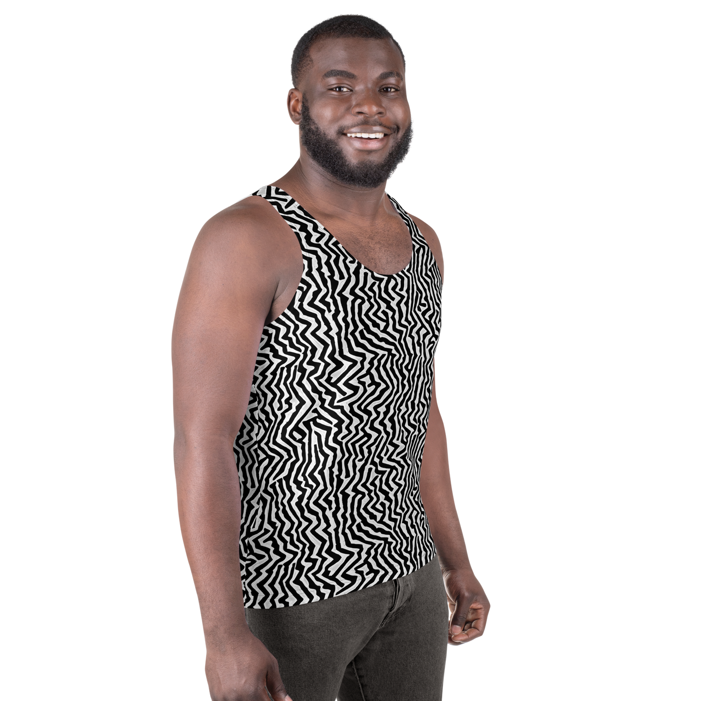 Men's Tank Top - Static Swirl