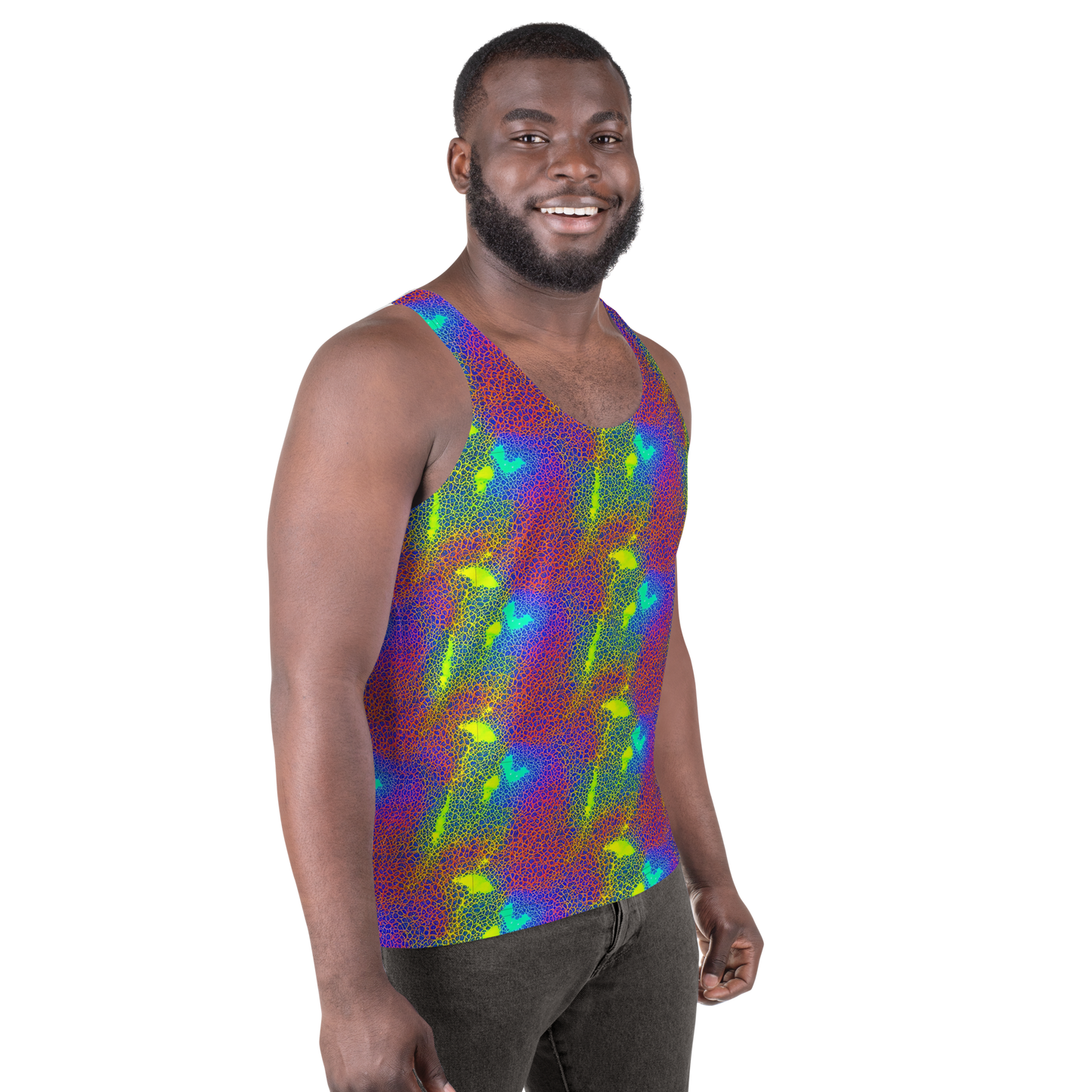 Men's Tank Top - Prismatic Web