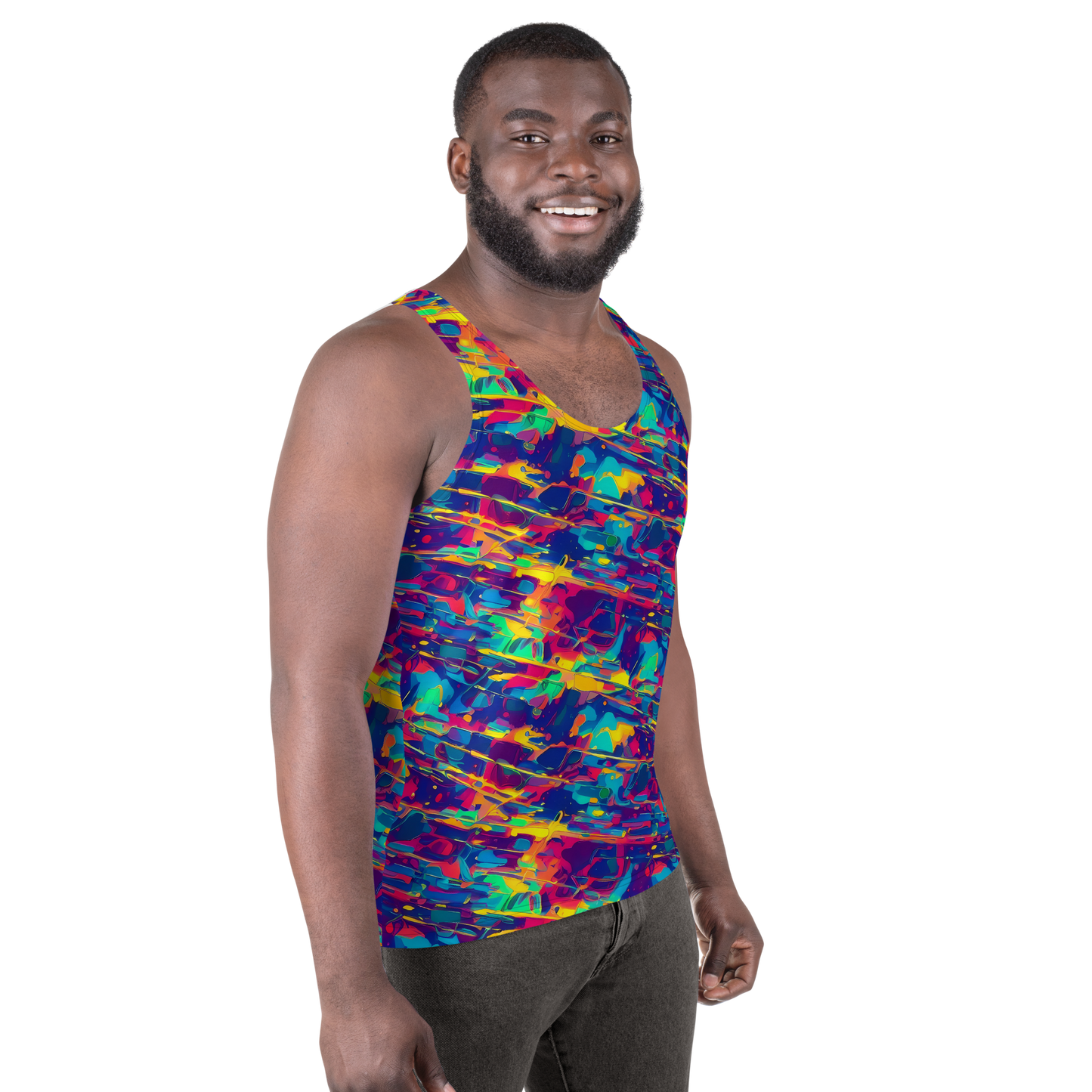 Men's Tank Top - Spectrum Streaks