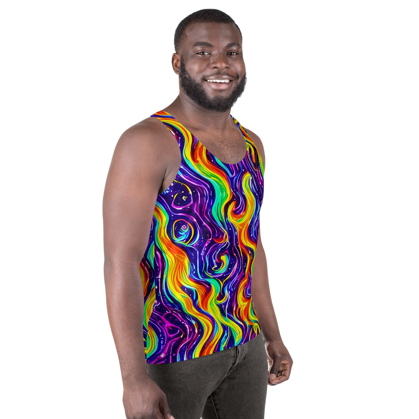 Men's Tank Top - Galactic Flames