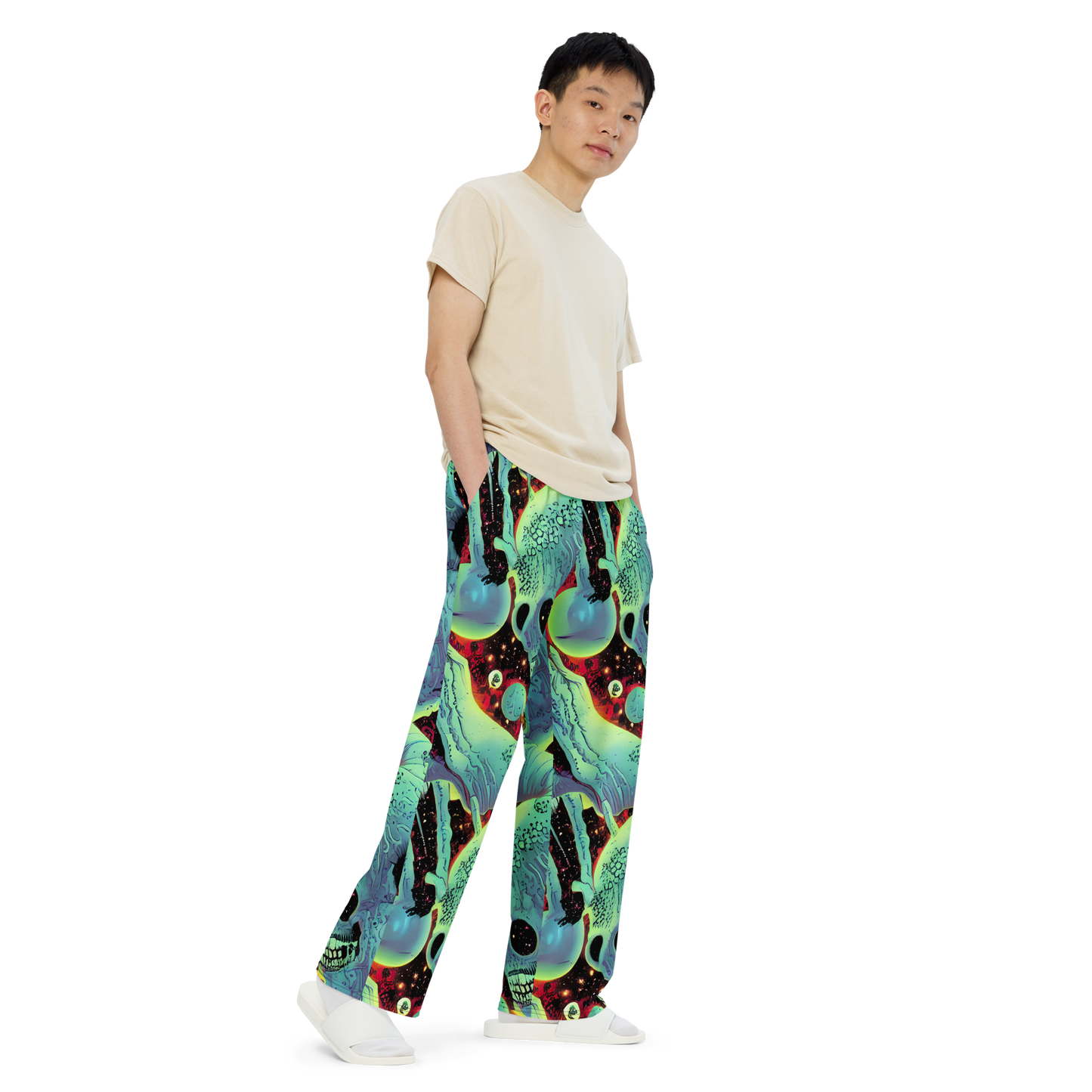 Wide-Leg Pants - Galactic Grotesque