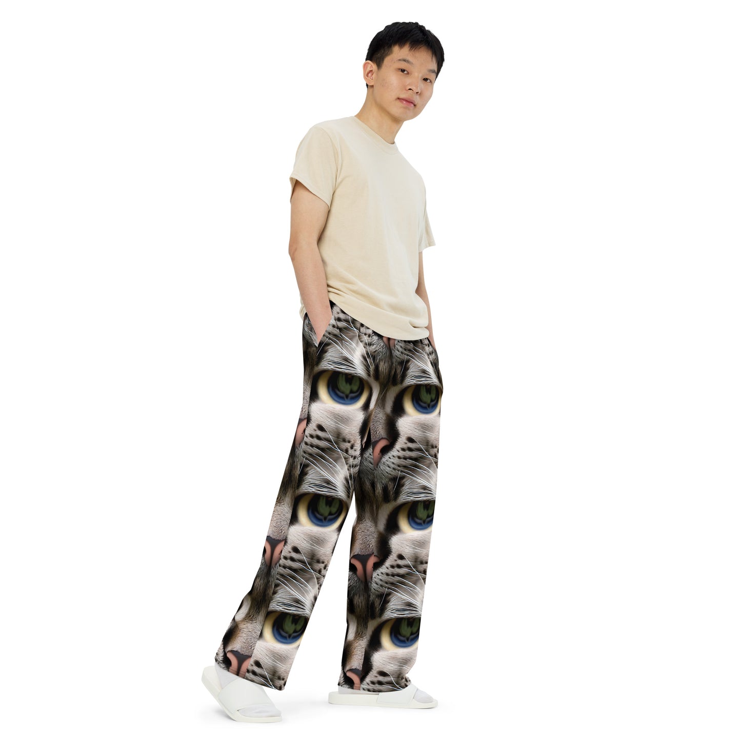 Wide-Leg Pants - Feline Mirage