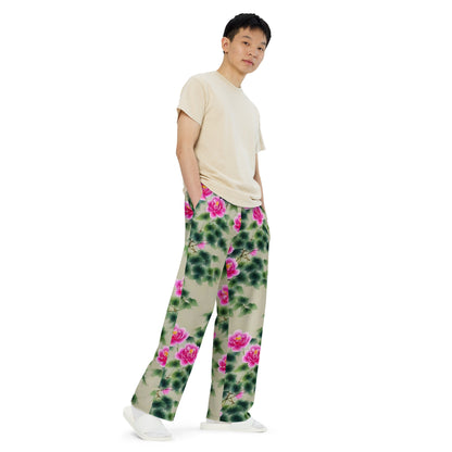 Wide-Leg Pants - Blossom Reverie