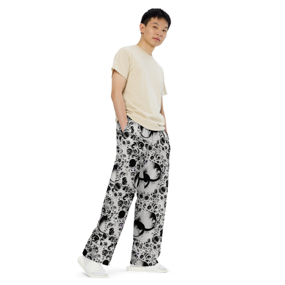 Wide-Leg Pants - Crater Swirl