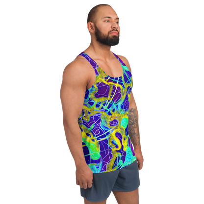 Men's Tank Top - Neon Jungle Rhapsody