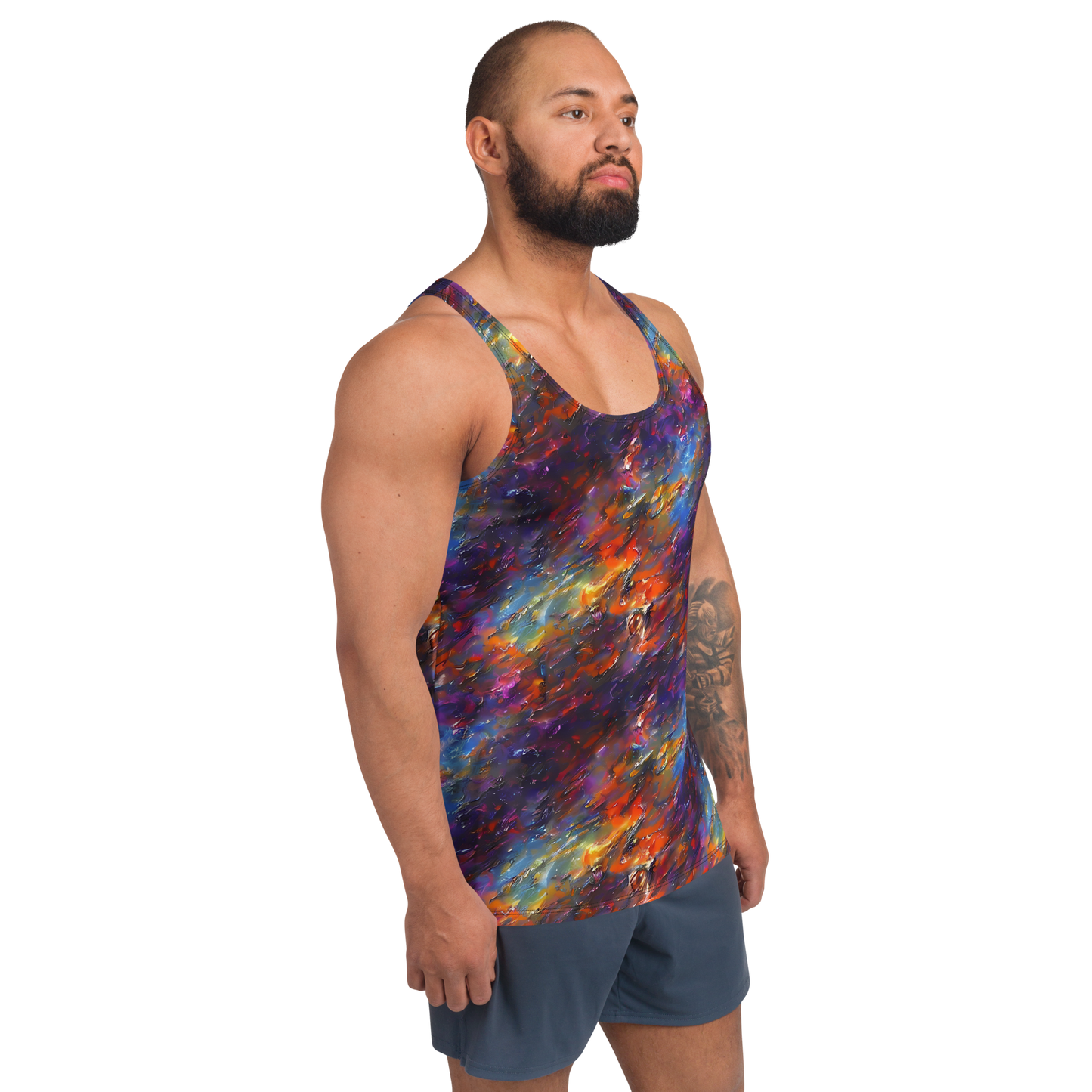 Men's Tank Top - Auroral Ripples