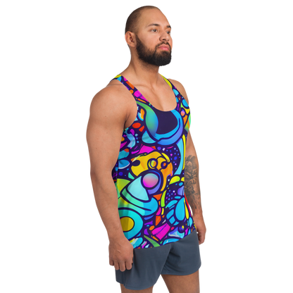 Men's Tank Top - Neon Graffscape