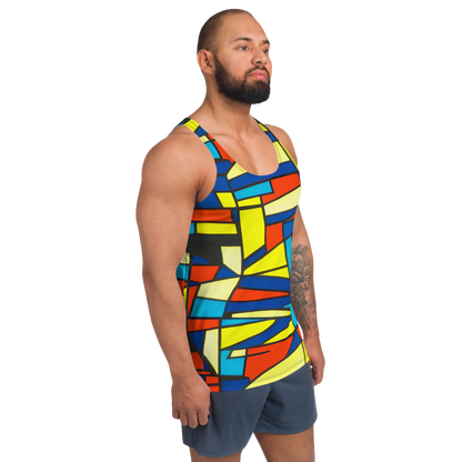 Men's Tank Top - Neon Fractals