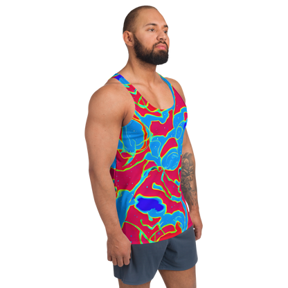 Men's Tank Top - Electric Bloom