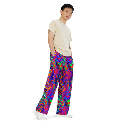 Wide-Leg Pants - Quantum Spiral