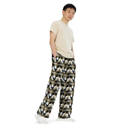 Wide-Leg Pants - Feline Fancy