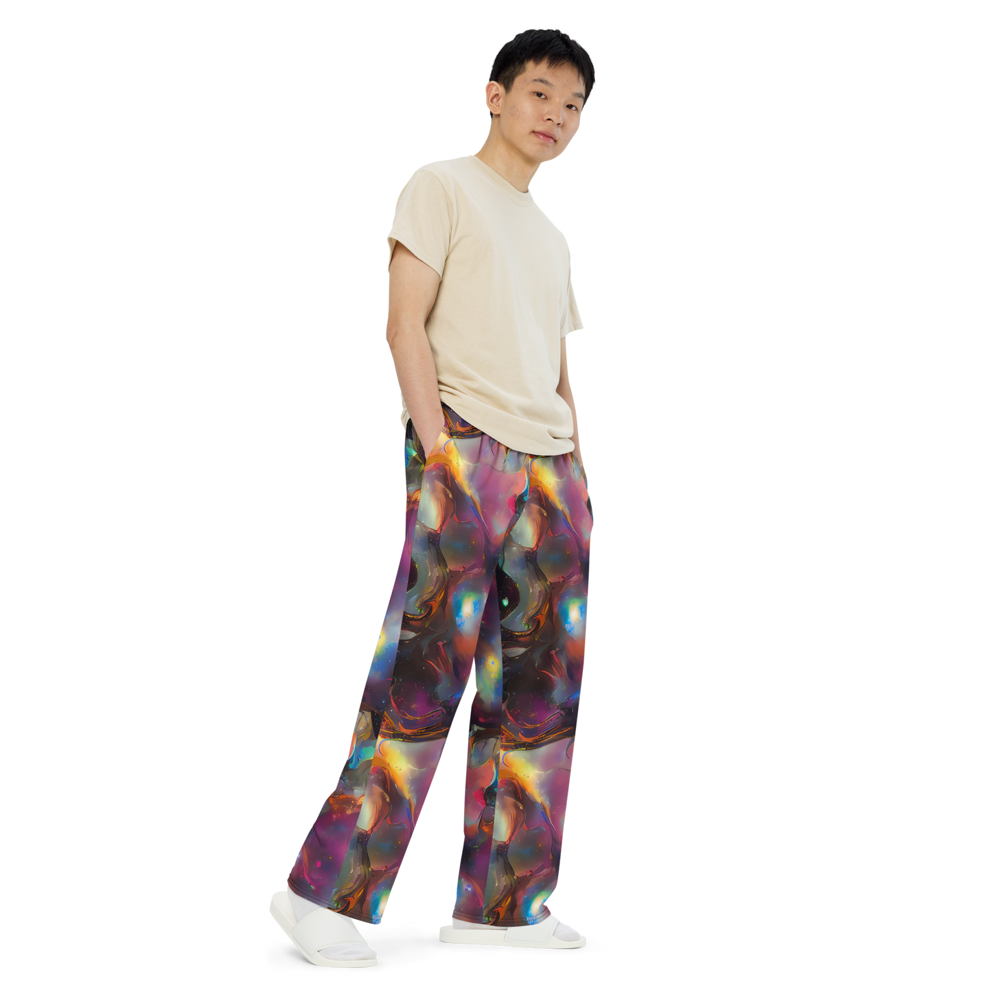 Wide-Leg Pants - Cosmic Fusion