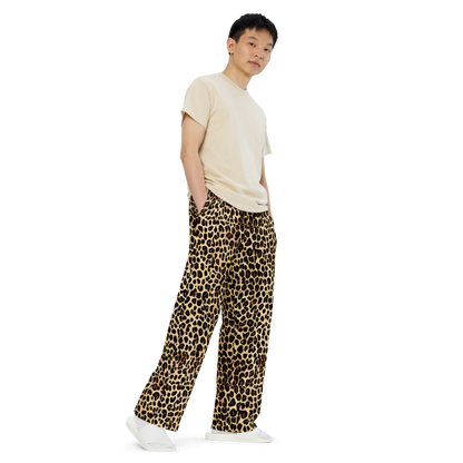 Wide-Leg Pants - Cheetah Mosaic