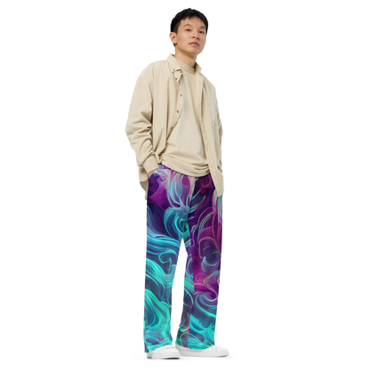 Wide-Leg Pants - Galactic Bloom