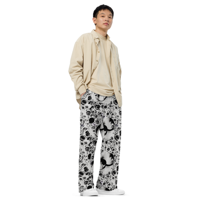 Wide-Leg Pants - Crater Swirl