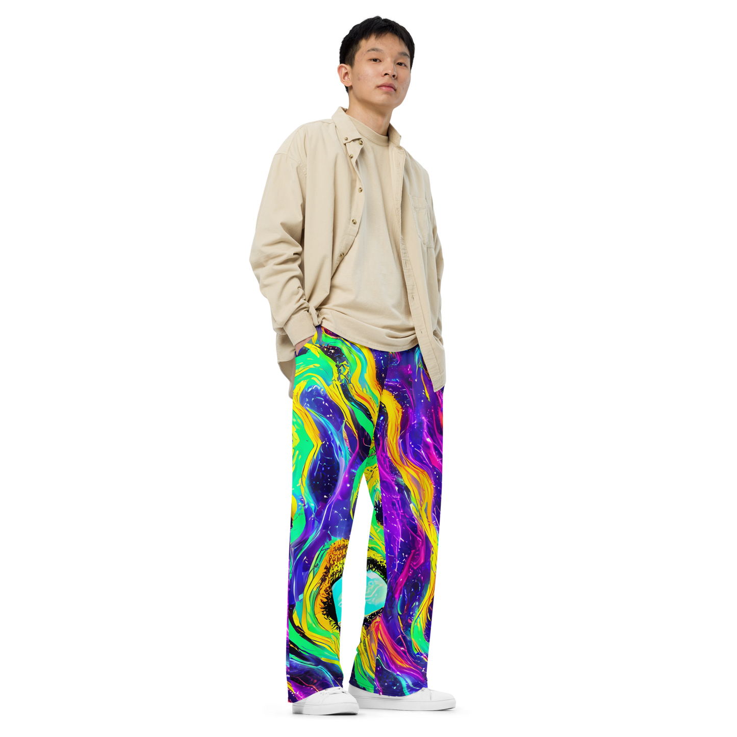 Wide-Leg Pants - Jackson Swirl