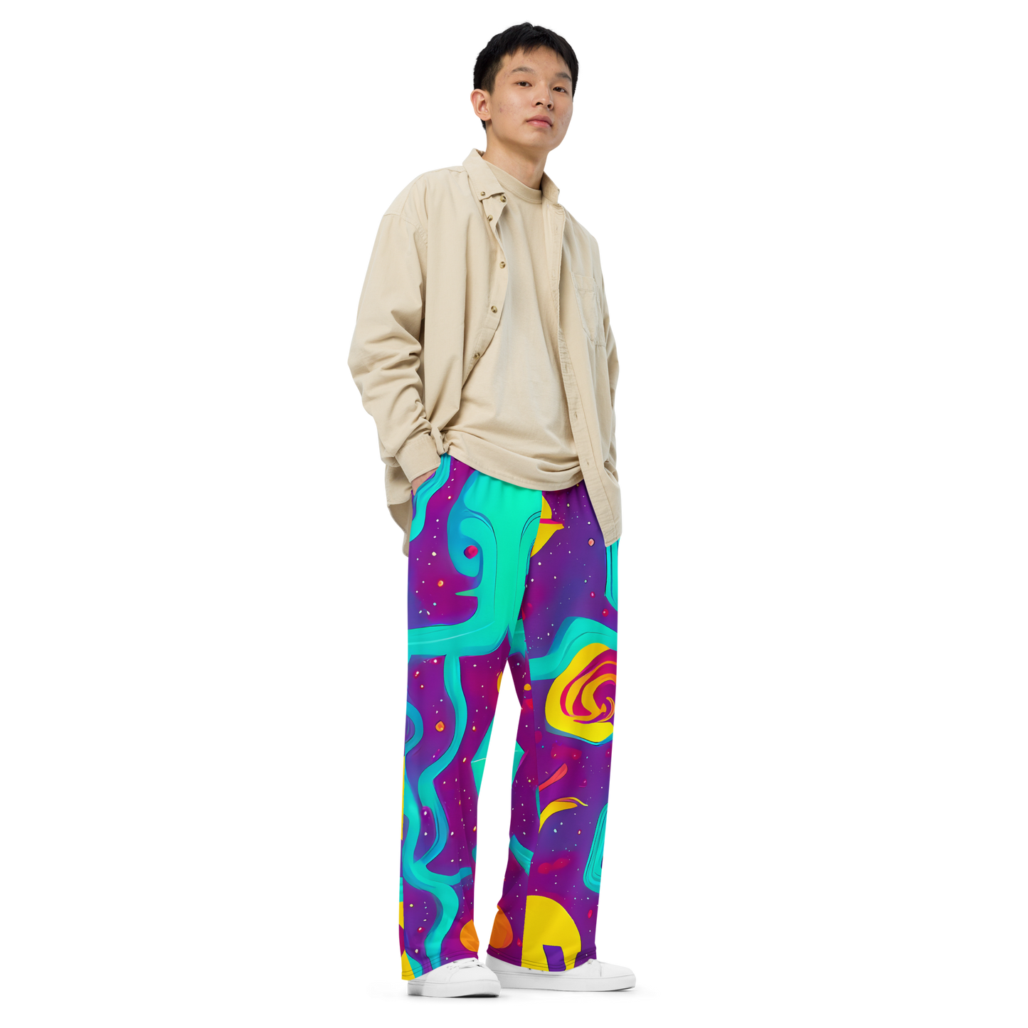 Wide-Leg Pants - Cosmic Current