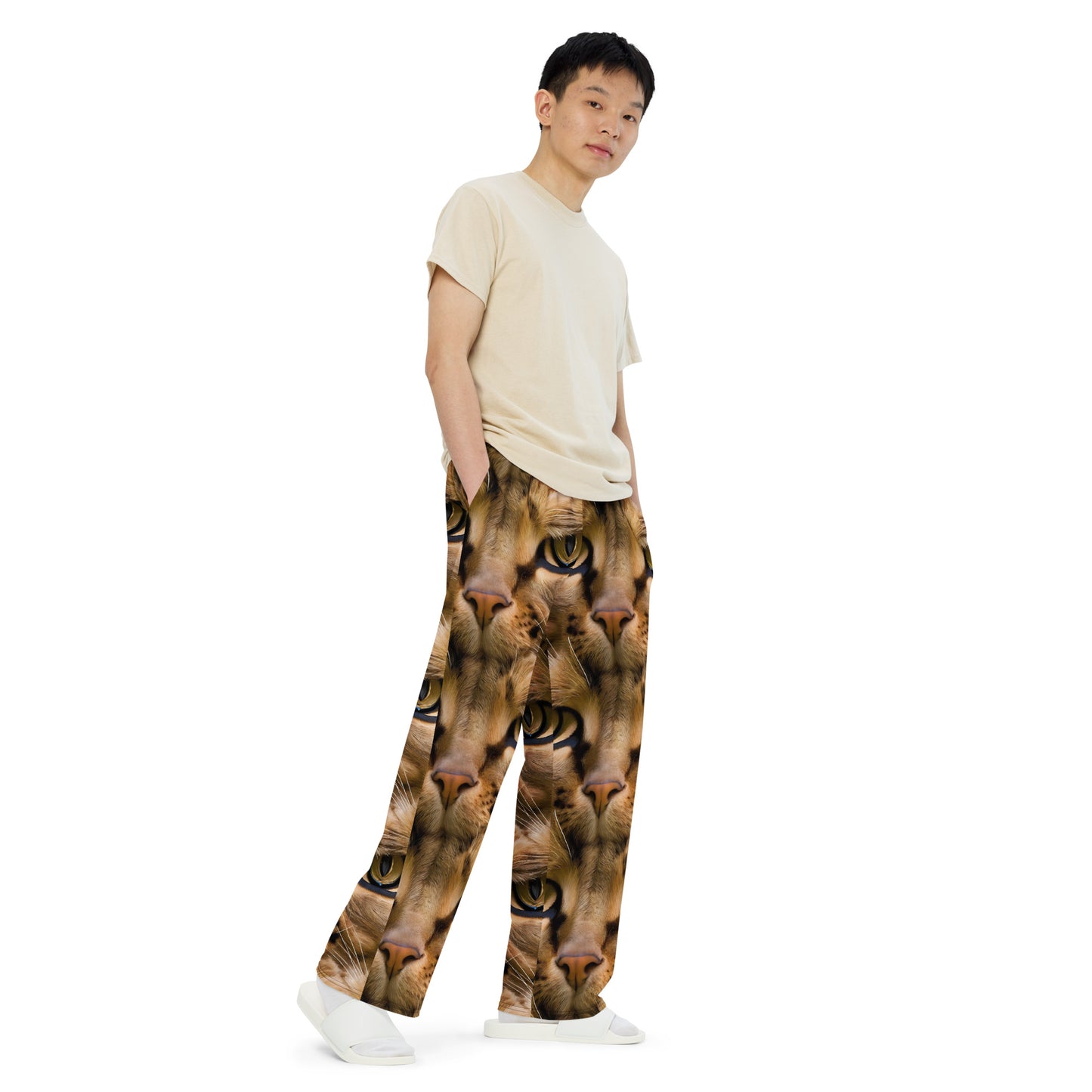 Wide-Leg Pants - Feline Whisper