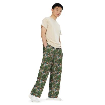 Wide-Leg Pants - Emerald Dynasty