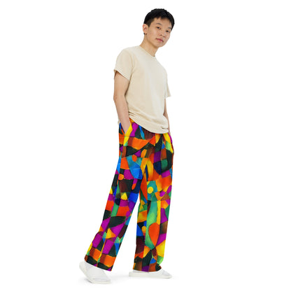 Wide-Leg Pants - Galactic Jigsaw