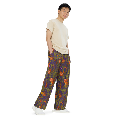 Wide-Leg Pants - Botanical Nebula