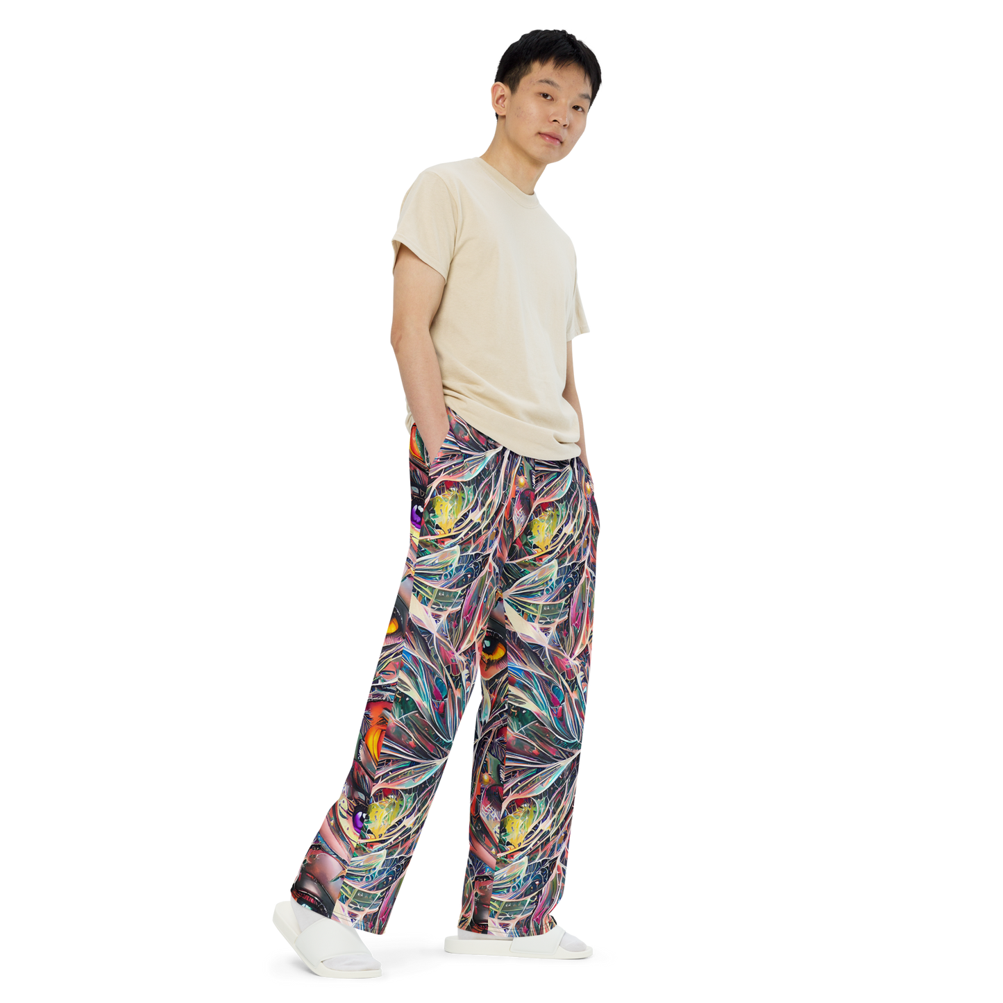 Wide-Leg Pants - Prismatic Reverie