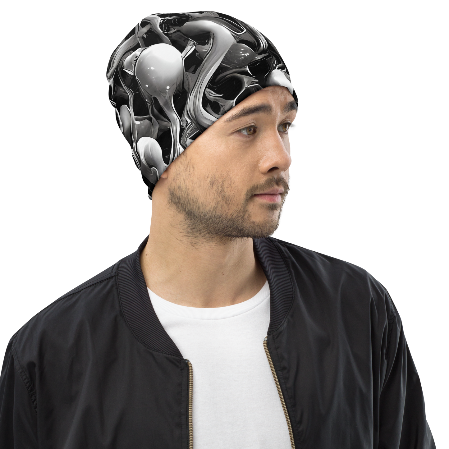 Beanie - Fluid Monochrome