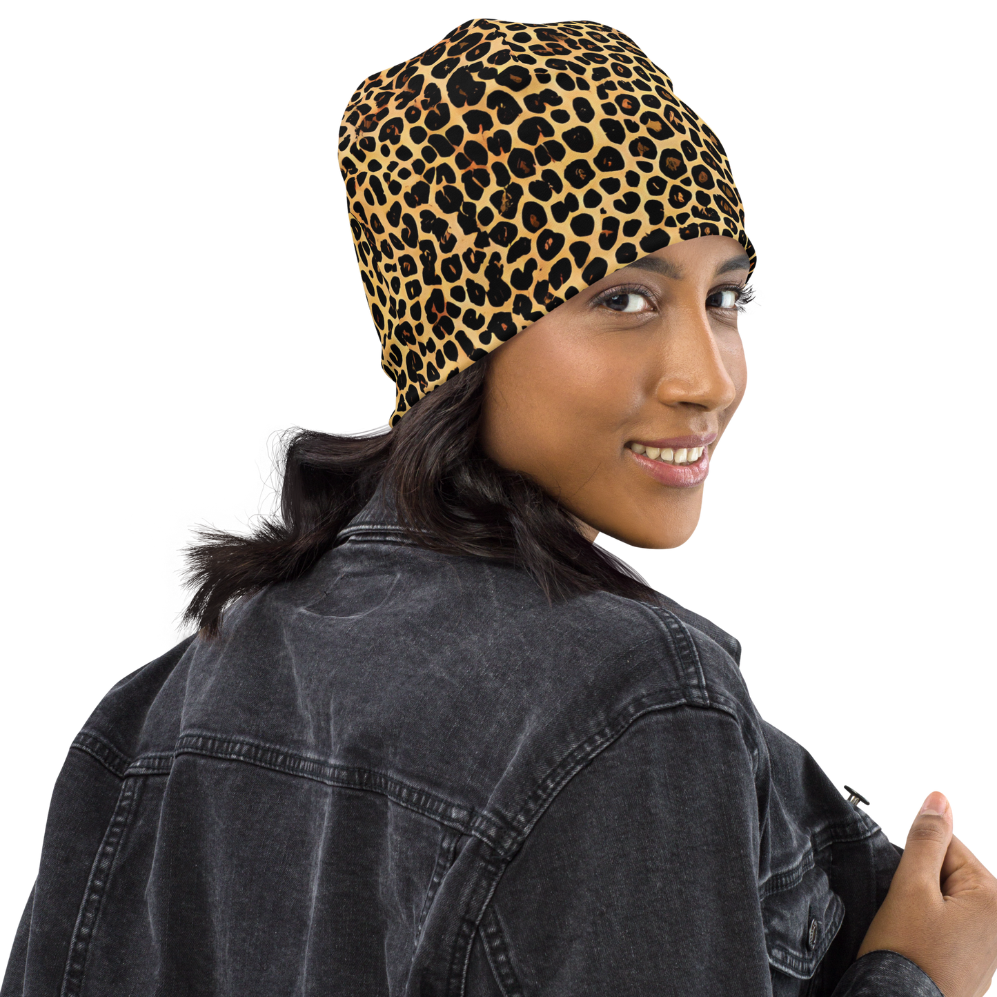 Beanie - Cheetah Mosaic