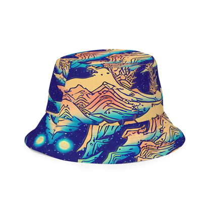 Reversible Bucket Hat - Mystical Mountain Mirage