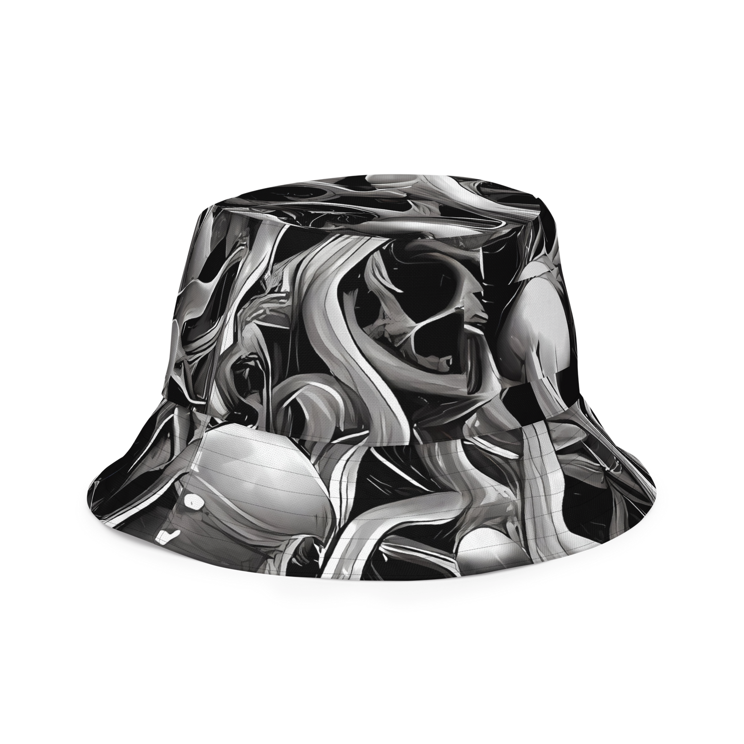 Reversible Bucket Hat - Fluid Monochrome