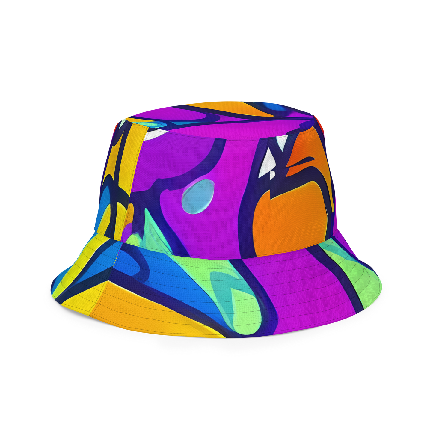 Reversible Bucket Hat - Kaleido Fish