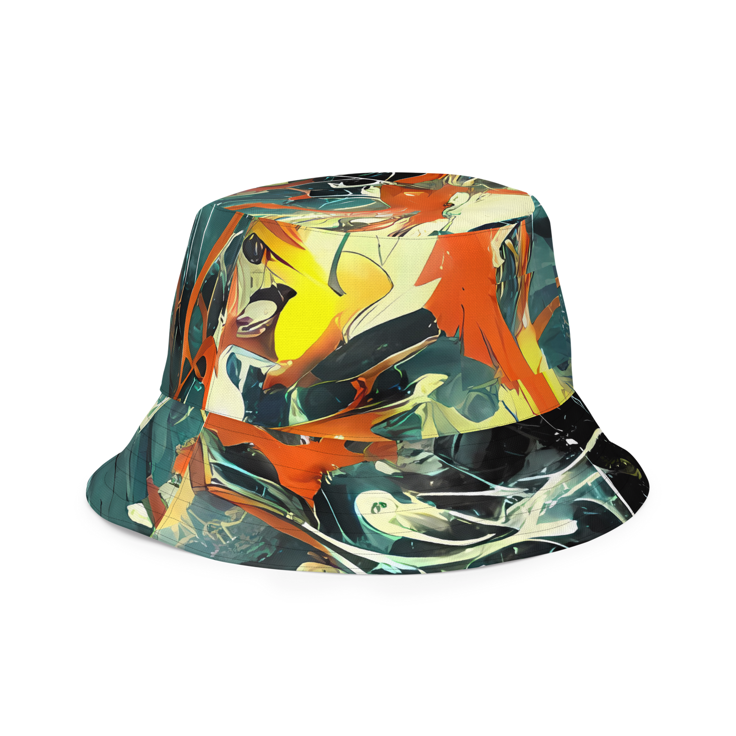 Reversible Bucket Hat - Fluid Firestorm