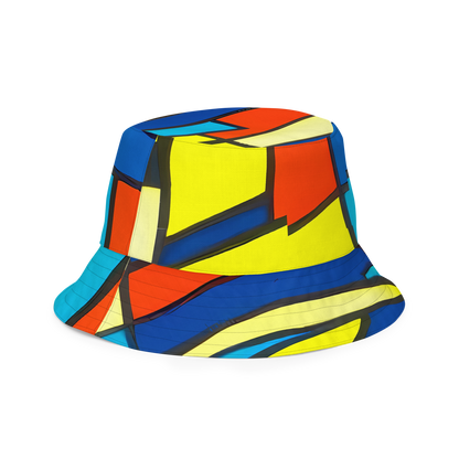 Reversible Bucket Hat - Neon Fractals