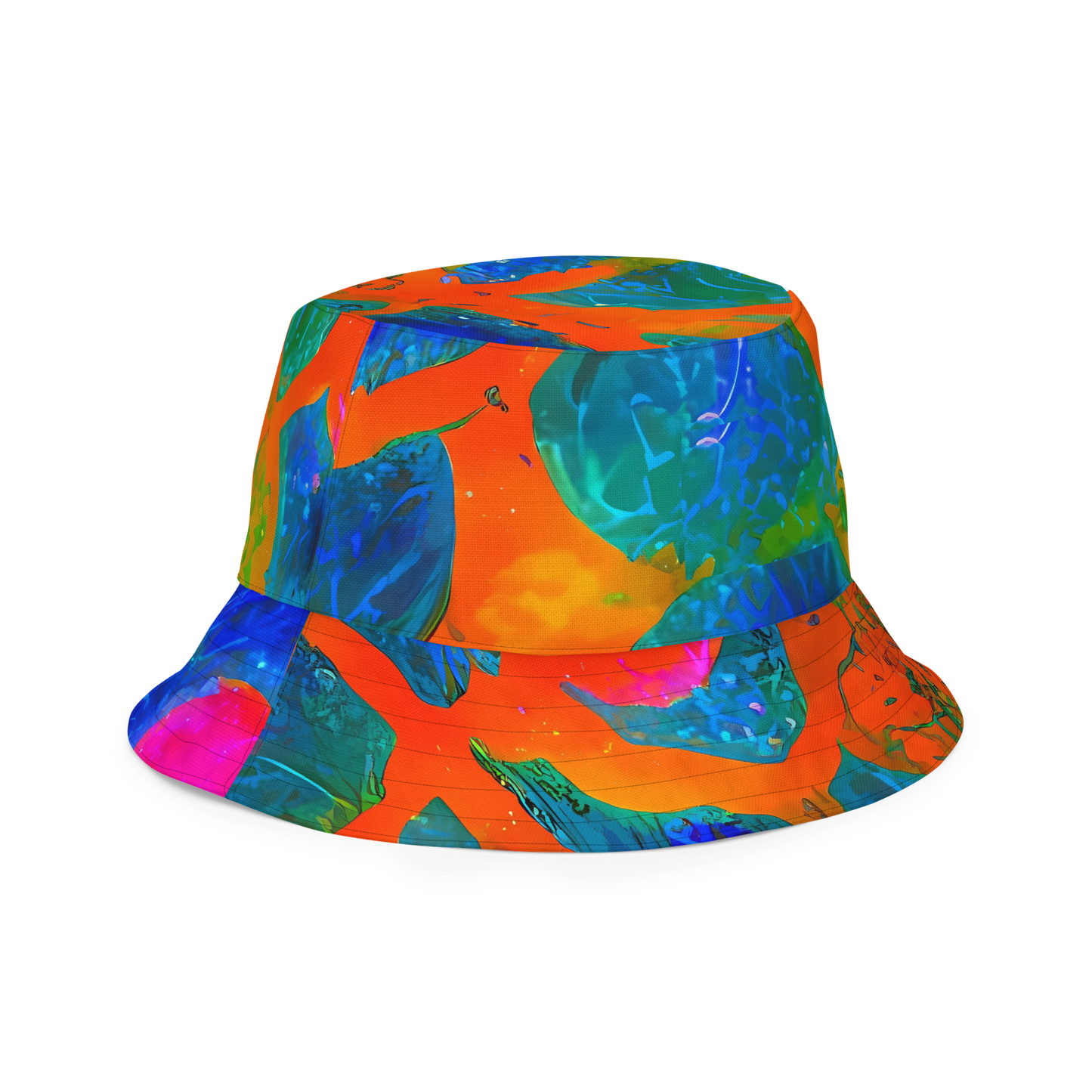 Reversible Bucket Hat - Vibrant Mosaic