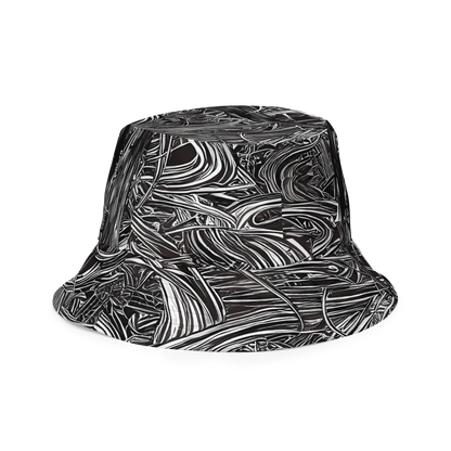 Reversible Bucket Hat - Mesmeric Tangles