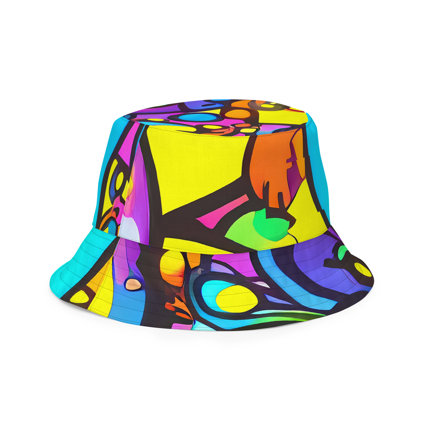 Reversible Bucket Hat - Kaleidoscopic Flow