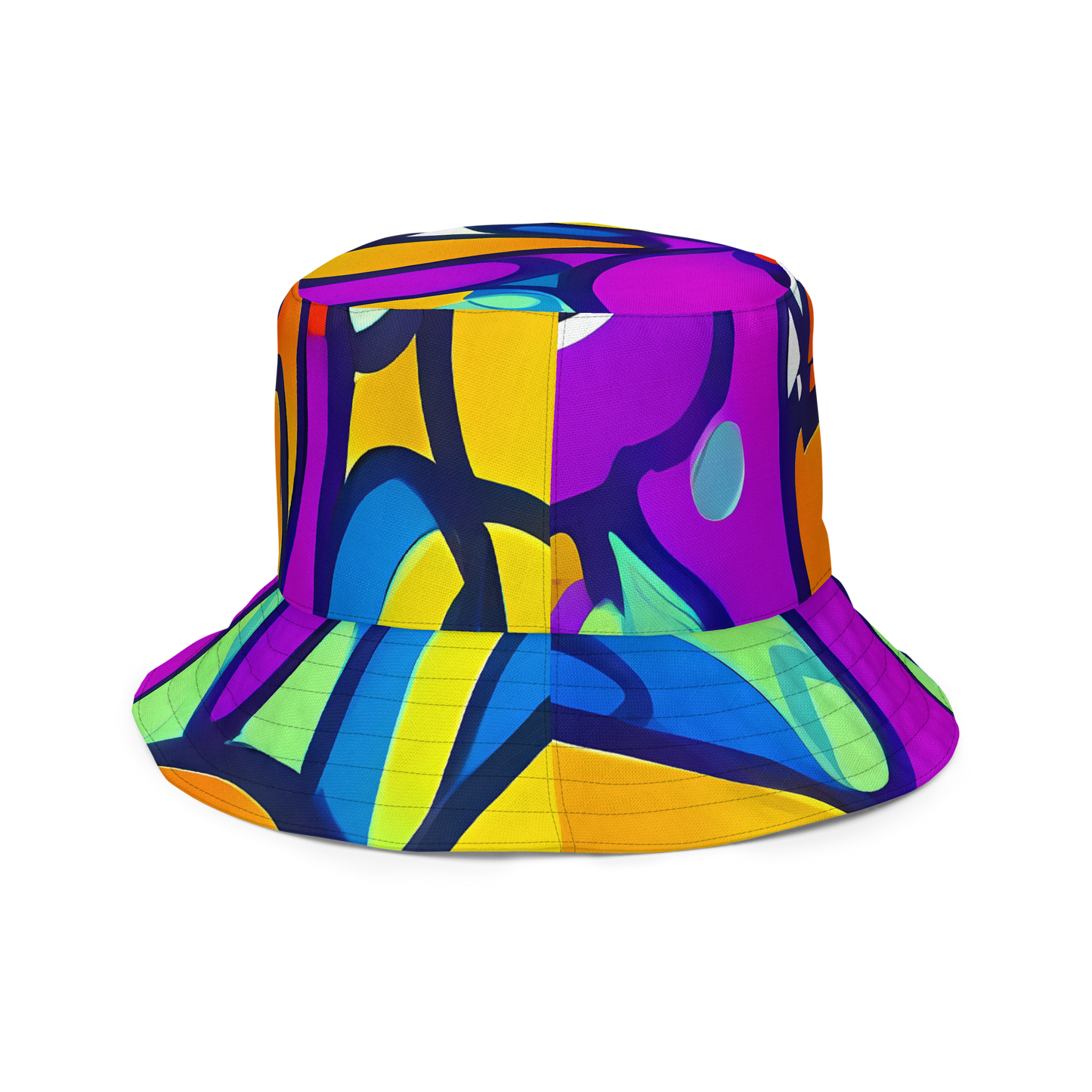 Reversible Bucket Hat - Kaleido Fish