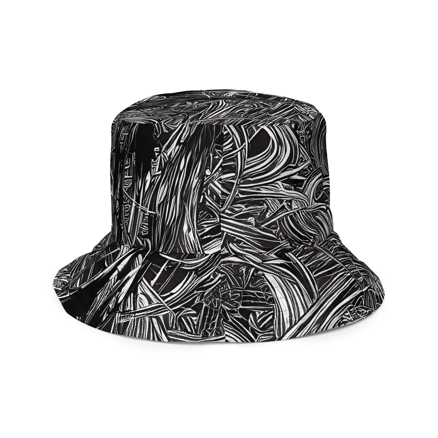 Reversible Bucket Hat - Mesmeric Tangles