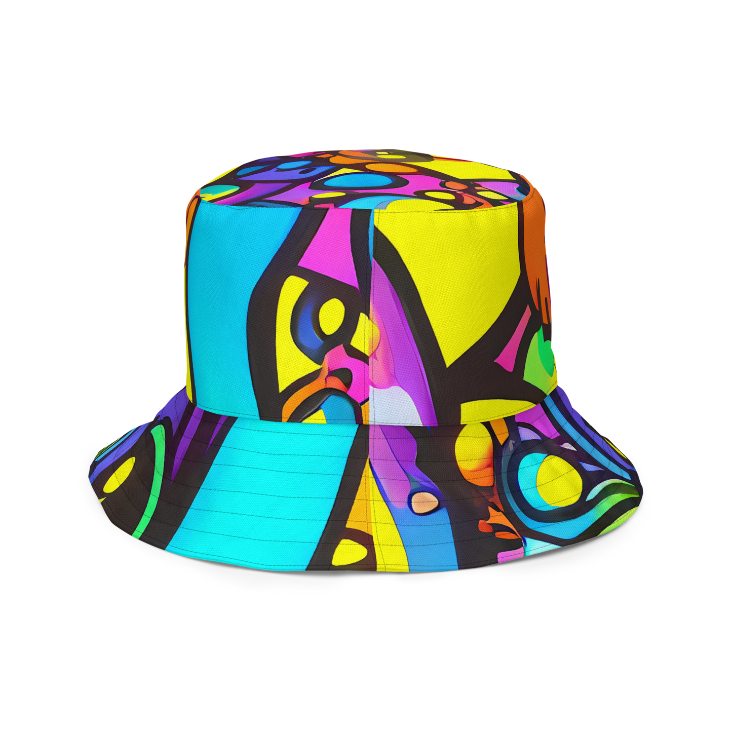Reversible Bucket Hat - Kaleidoscopic Flow