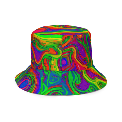 Reversible Bucket Hat - Psychedelic Waves
