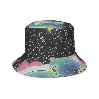 Reversible Bucket Hat - Lunar Waves