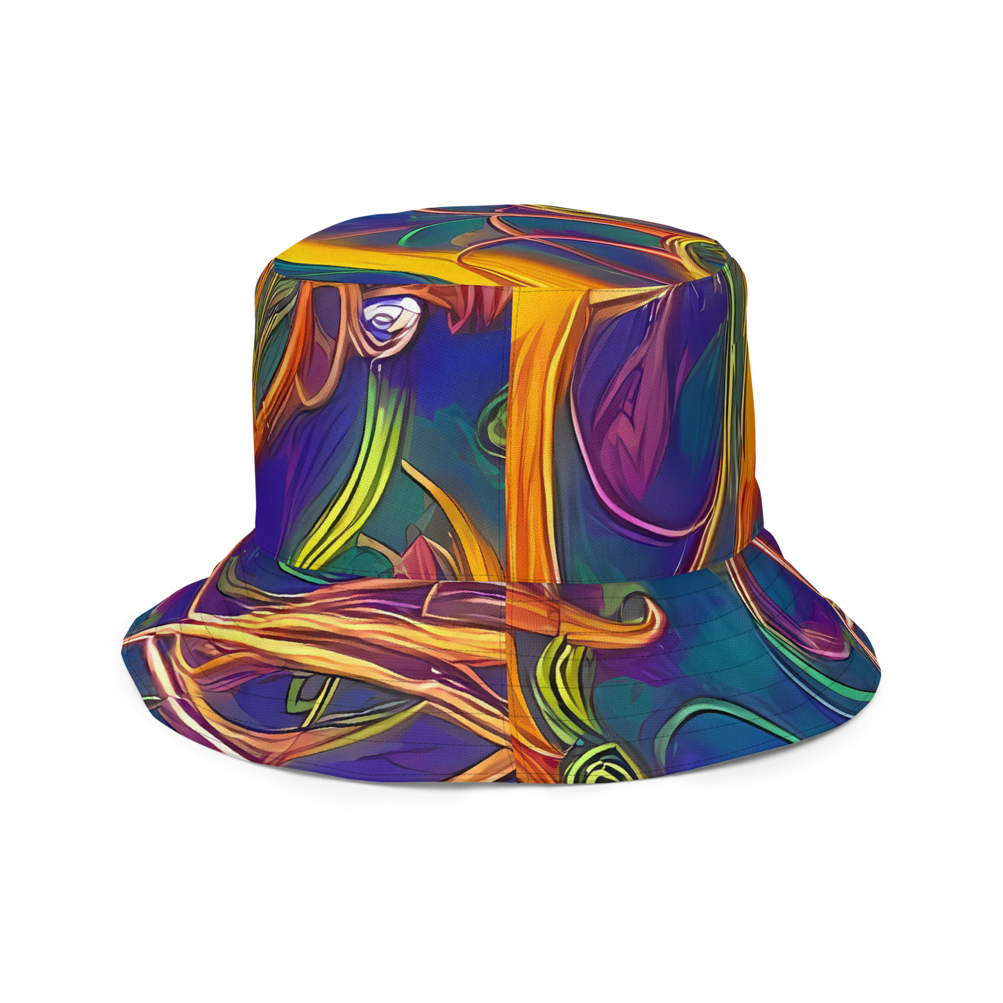 Reversible Bucket Hat - Luminous Whirl